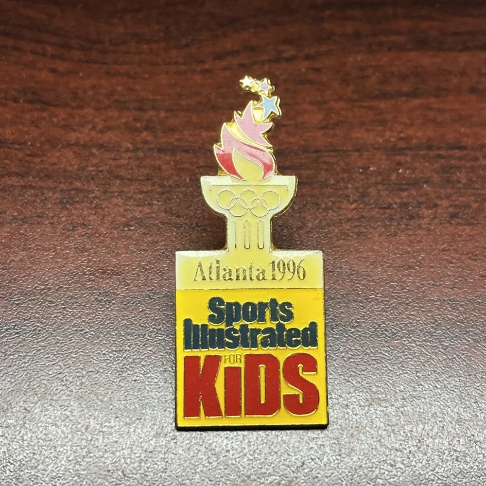 1996 Atlanta Olympics Sports Illustrated For Kids Sponsor Lapel Hat Pin‎
